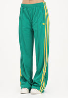 ADIDAS ORIGINALS Pantalone sportivo FB TP LOOSE verde e giallo da donna KD3655 . ADIDAS ORIGINALS 