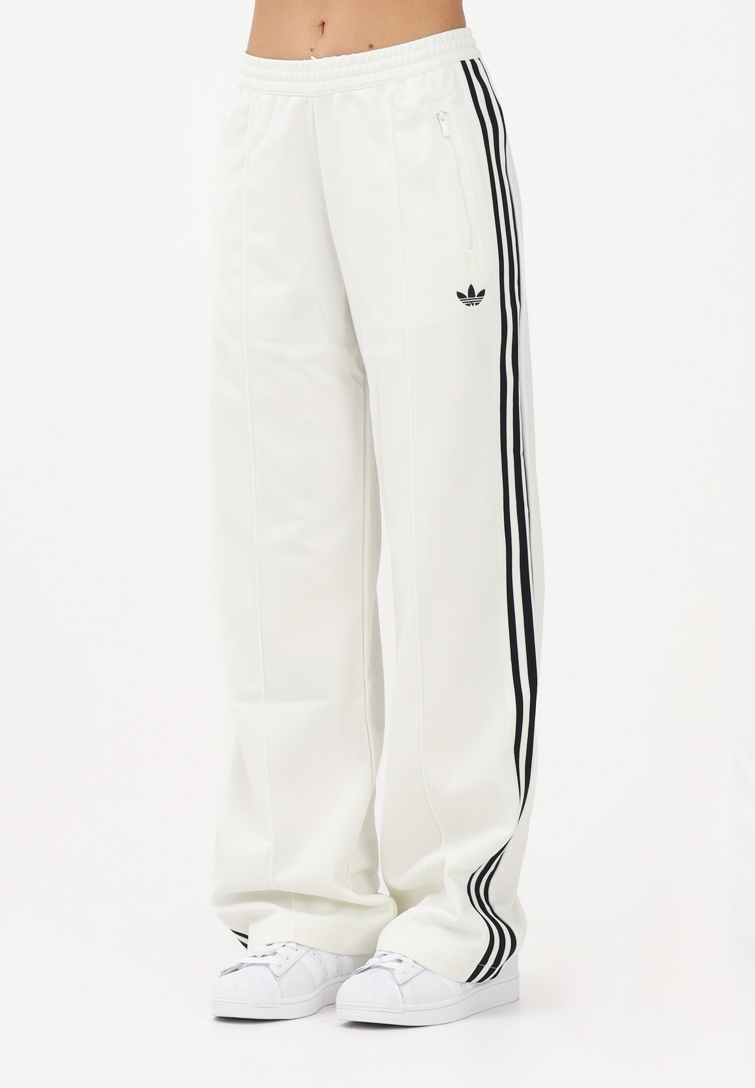 ADIDAS ORIGINALS Pantalone sportivo Classic panna e nero da donna KD3747 . ADIDAS ORIGINALS 