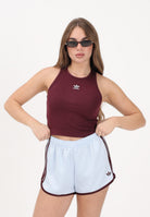 ADIDAS ORIGINALS Canotta Essentials Ribbed bordeaux da donna KD3824 . ADIDAS ORIGINALS 