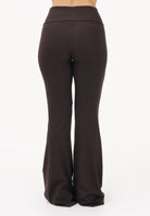 ADIDAS ORIGINALS Leggings Essentials Rib Flared marrone da donna KD3849 . ADIDAS ORIGINALS 