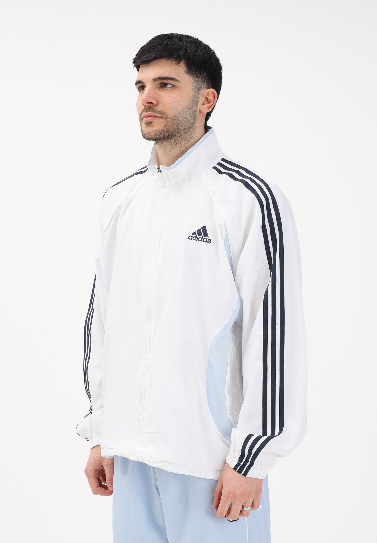 ADIDAS ORIGINALS Giacca a vento Teamgeist Adicolor bianca da uomo KD5857 . ADIDAS ORIGINALS 