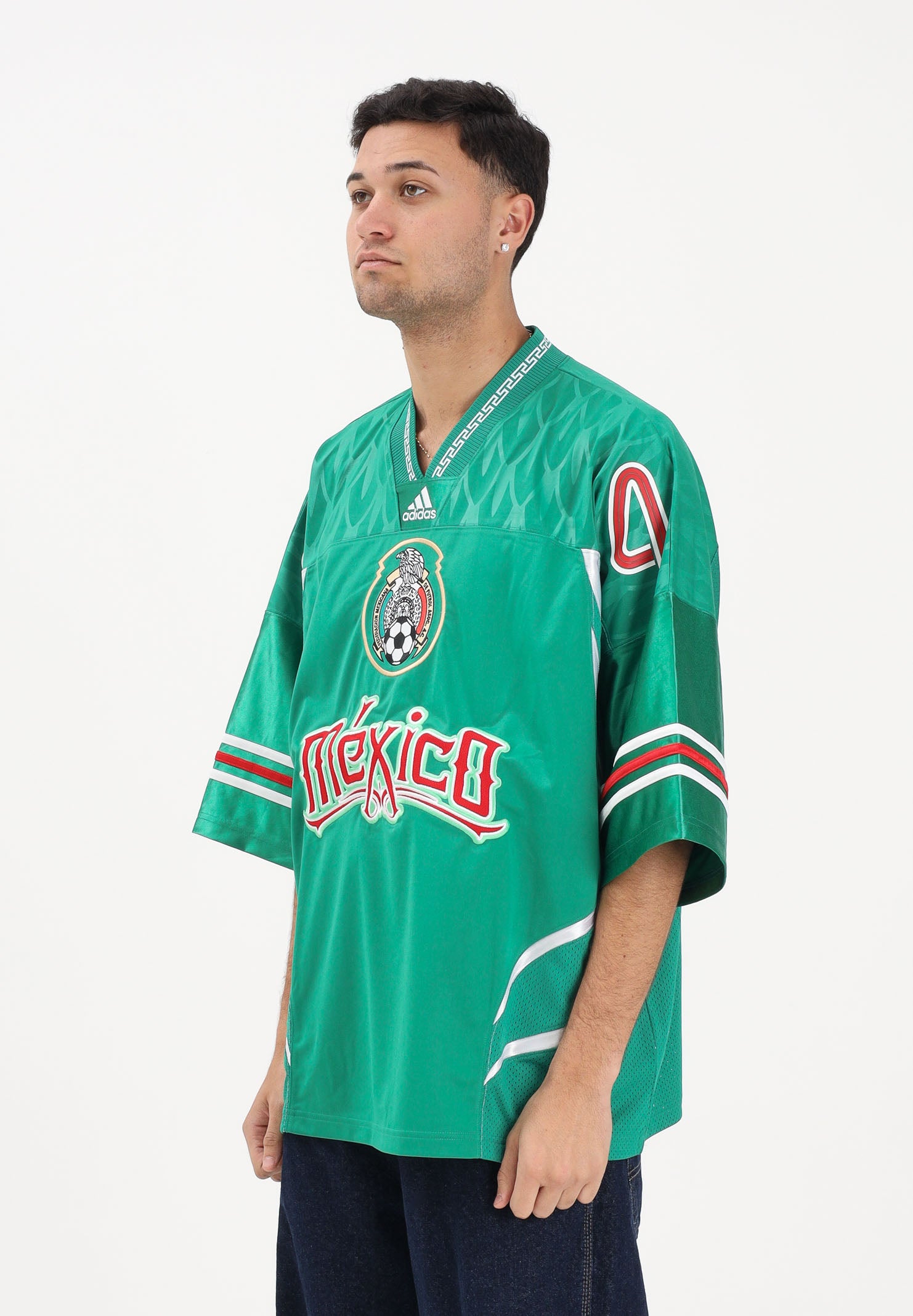 ADIDAS ORIGINALS T-shirt a manica corta Bringback Remixed Mexico Jersey verde da uomo KD5986 . ADIDAS ORIGINALS 