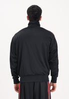 ADIDAS ORIGINALS Felpa con zip FIREBIRD LOOSE PINSTRIPES nera da uomo KD6292 . ADIDAS ORIGINALS 