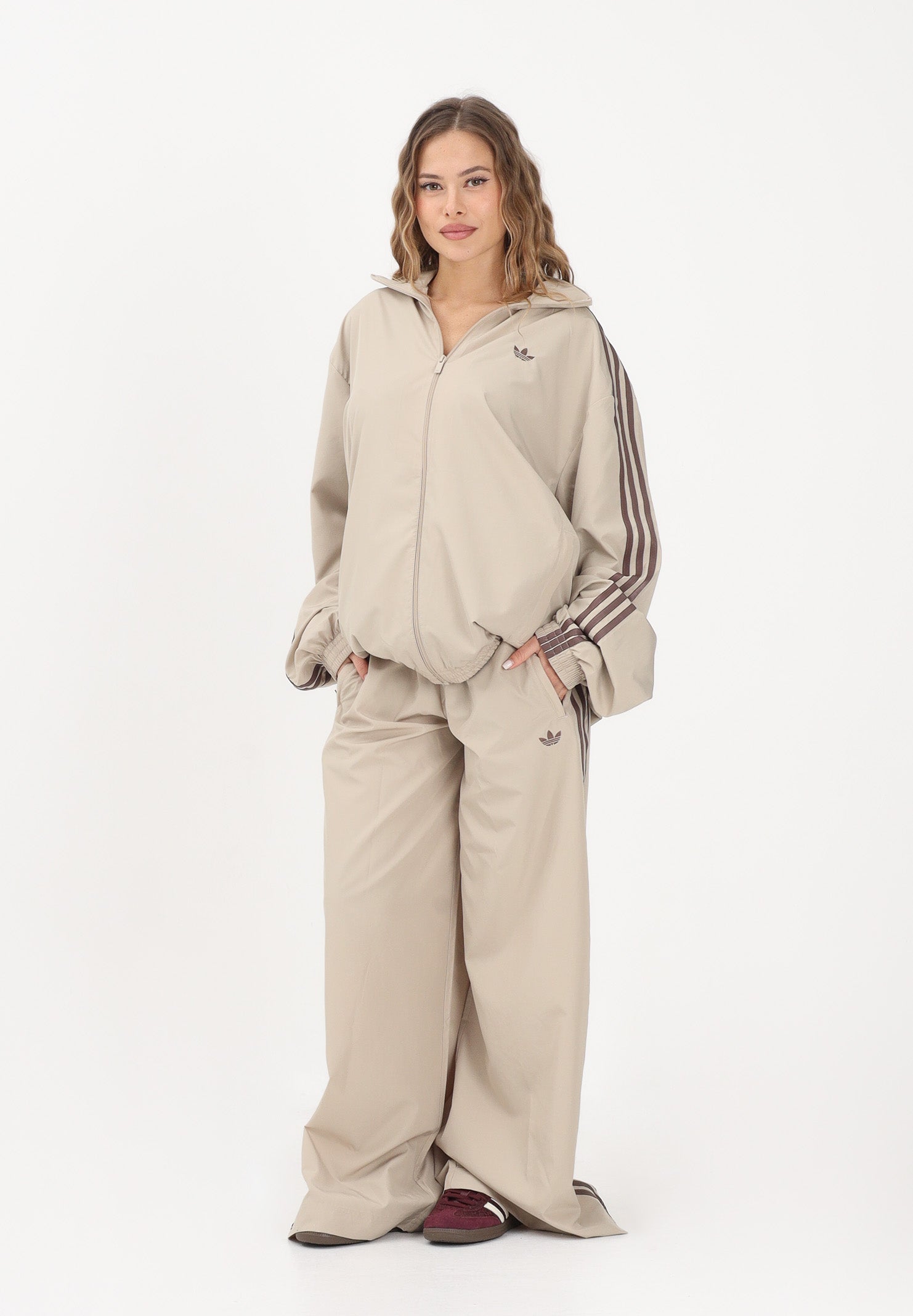 ADIDAS ORIGINALS Pantalone sportivo FIREBIRD ADILENIUM beige da donna KD6300 . ADIDAS ORIGINALS 