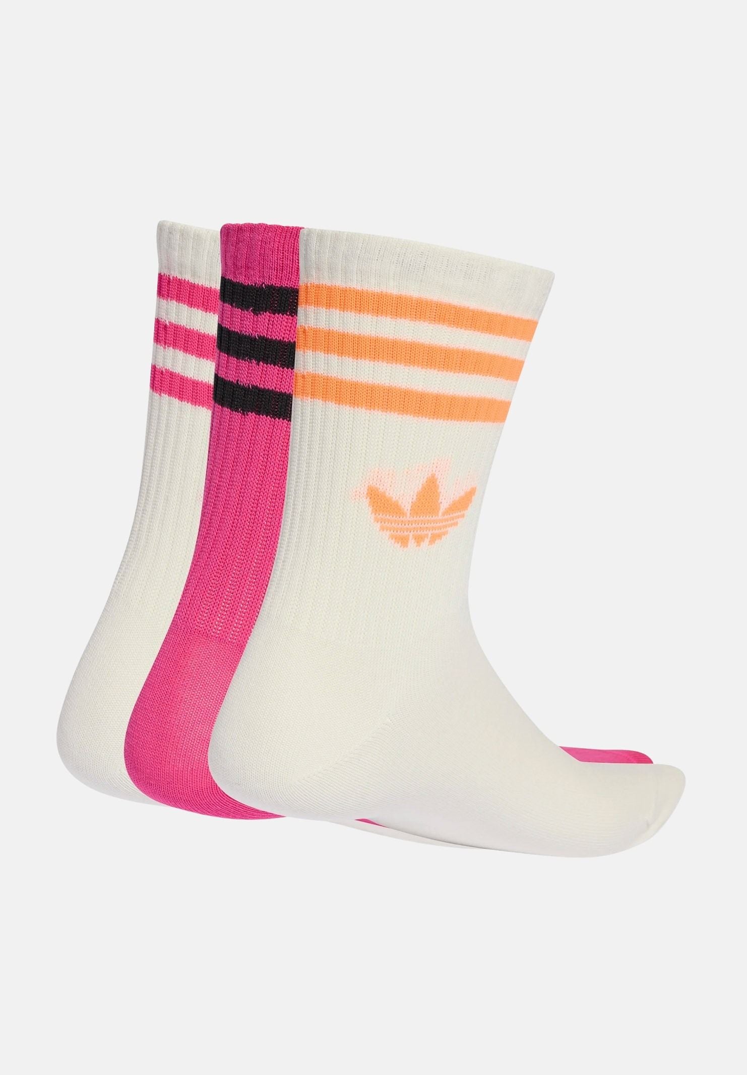 ADIDAS ORIGINALS Calzini (3 paia) 3-Stripes Crew multicolore da donna KD8254 . ADIDAS ORIGINALS 