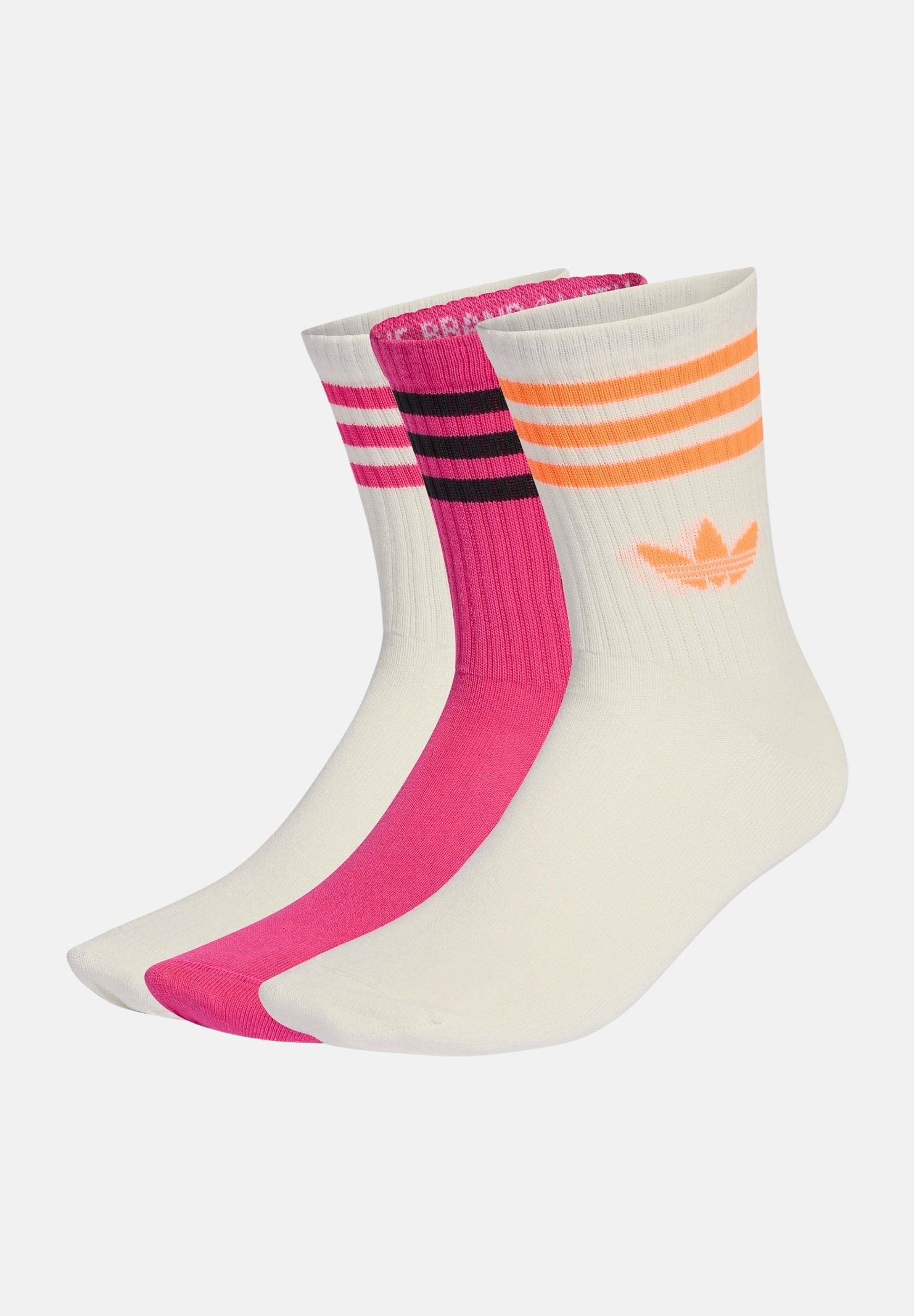 ADIDAS ORIGINALS Calzini (3 paia) 3-Stripes Crew multicolore da donna KD8254 . ADIDAS ORIGINALS 