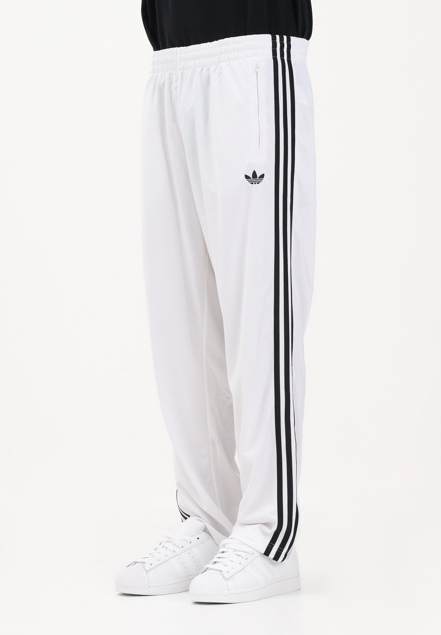 ADIDAS ORIGINALS Pantalone sportivo FIREBIRD bianco e nero da uomo KD8322 . ADIDAS ORIGINALS 