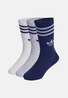 ADIDAS ORIGINALS Calzini (6 paia) 3-Stripes blu, bianco e grigio per bambino e bambina KD8423 . ADIDAS ORIGINALS 