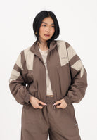 ADIDAS ORIGINALS Giacca a vento BLOCKED WASHED marrone e beige da donna KD8787 . ADIDAS ORIGINALS 