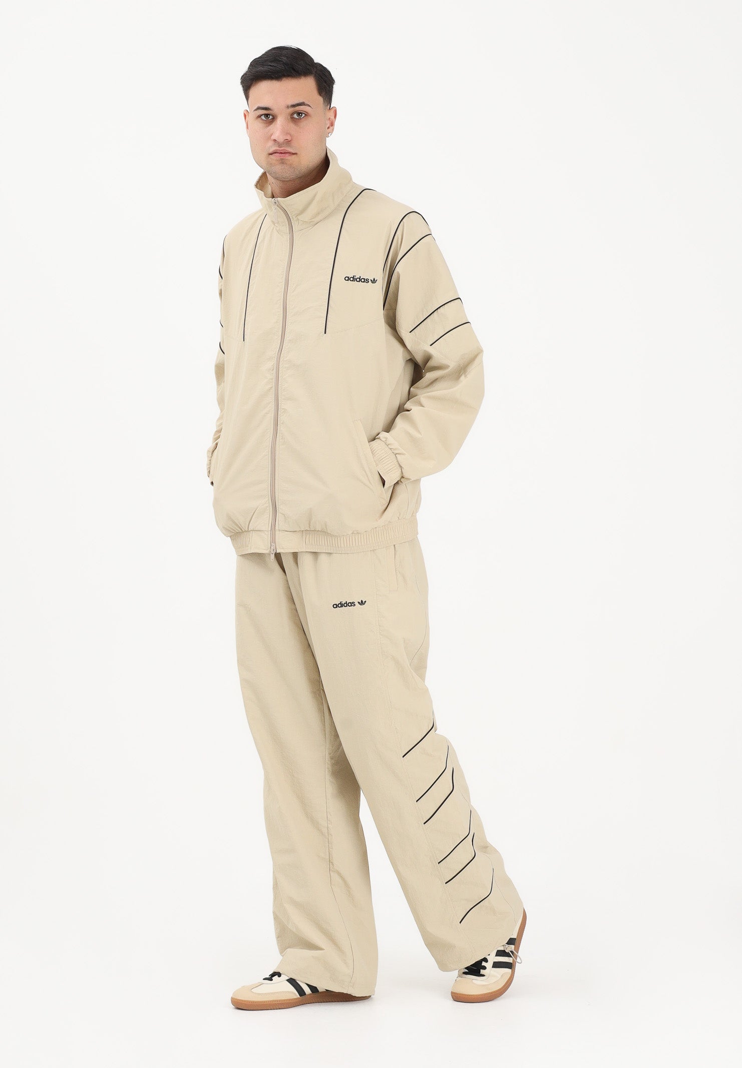 ADIDAS ORIGINALS Pantalone sportivo Cutline beige da uomo KE0094 . ADIDAS ORIGINALS 