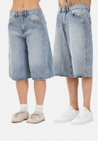 ADIDAS ORIGINALS Bermuda in denim Baggy Denim Shorts azzurro chiaro INDDNM denim chiaro da uomo e da donna KE0133 . ADIDAS ORIGINALS 