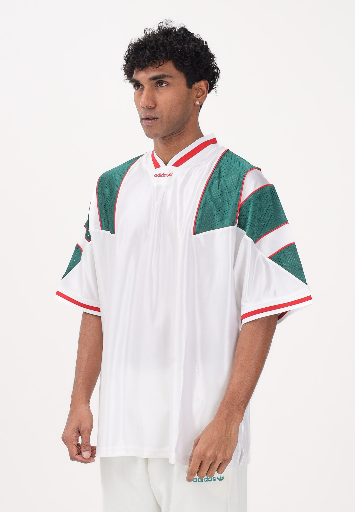 ADIDAS ORIGINALS T-shirt a manica corta PANEL bianca da uomo KE0156 . ADIDAS ORIGINALS 