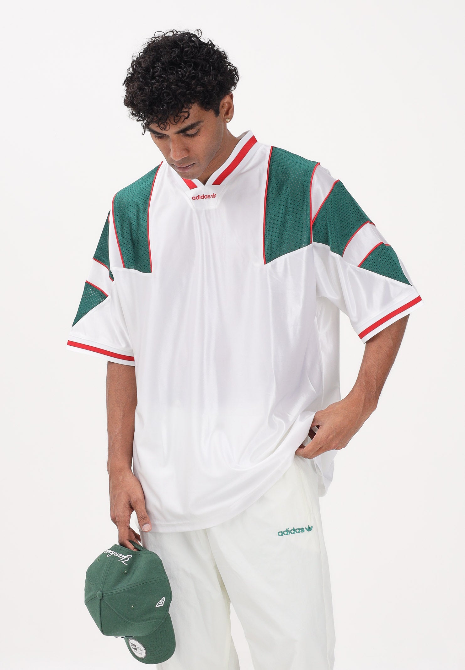 ADIDAS ORIGINALS T-shirt a manica corta PANEL bianca da uomo KE0156 . ADIDAS ORIGINALS 