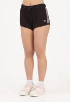 ADIDAS ORIGINALS Shorts sportivo KNITTED CROCHET marrone e rosa da donna KE0197 . ADIDAS ORIGINALS 