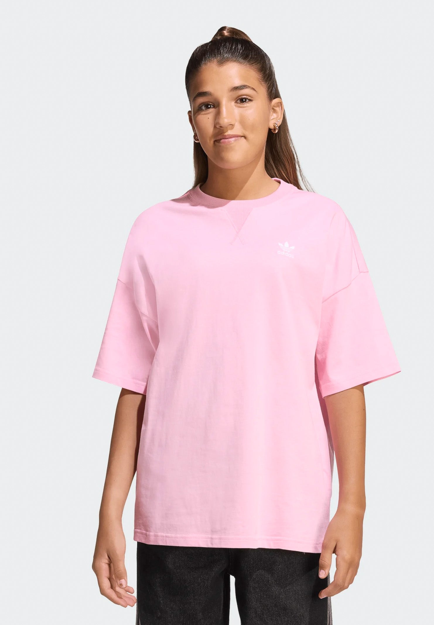 ADIDAS ORIGINALS T-shirt Tee rosa chiaro Pink Fusion da ragazza  junior KE0399 . ADIDAS ORIGINALS 