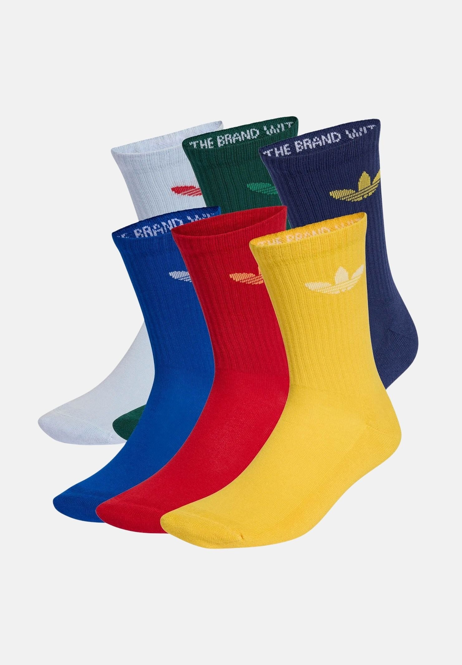 ADIDAS ORIGINALS Calzini (6 paia) Trefoil Cushion multicolore per uomo e donna KE0652 . ADIDAS ORIGINALS 