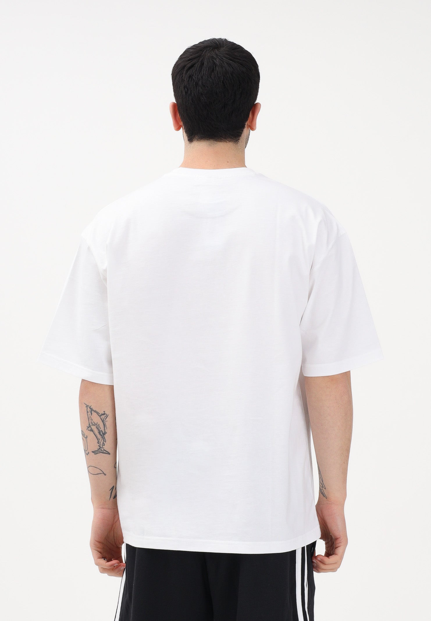 ADIDAS ORIGINALS T-shirt a manica corta TREFOIL bianca da uomo KE0901 . ADIDAS ORIGINALS 
