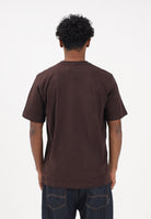 ADIDAS ORIGINALS T-shirt a manica corta Trefoil Essentials marrone da uomo KE1146 . ADIDAS ORIGINALS 
