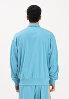 ADIDAS ORIGINALS Felpa con zip Firebird azzurra da uomo KE1642 . ADIDAS ORIGINALS 