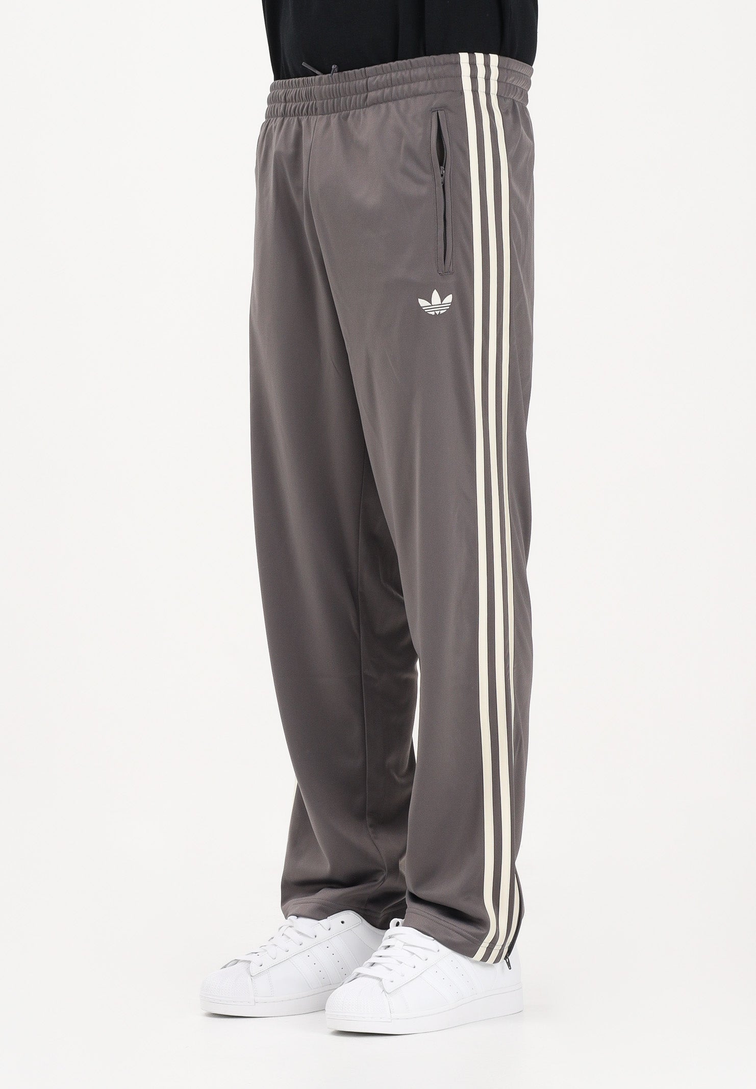ADIDAS ORIGINALS Pantalone sportivo Firebird grigio e panna da uomo KE1650 . ADIDAS ORIGINALS 