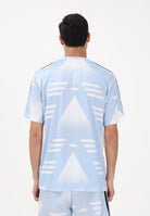 ADIDAS ORIGINALS T-shirt a manica corta Loose Sponsored azzurra da uomo KE2161 . ADIDAS ORIGINALS 
