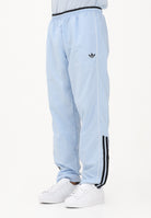 ADIDAS ORIGINALS Pantalone sportivo HALF STRIPES celeste da uomo KE2165 . ADIDAS ORIGINALS 