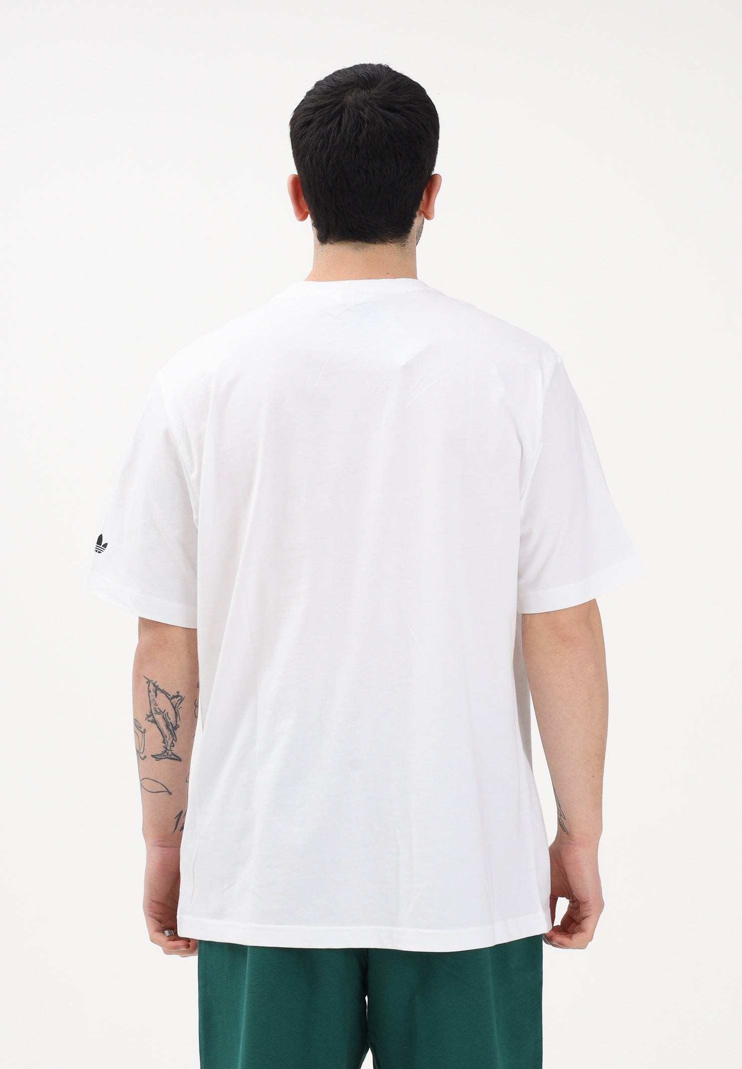 ADIDAS ORIGINALS T-shirt a manica corta GFX VARSITY bianca da uomo KE2252 . ADIDAS ORIGINALS 