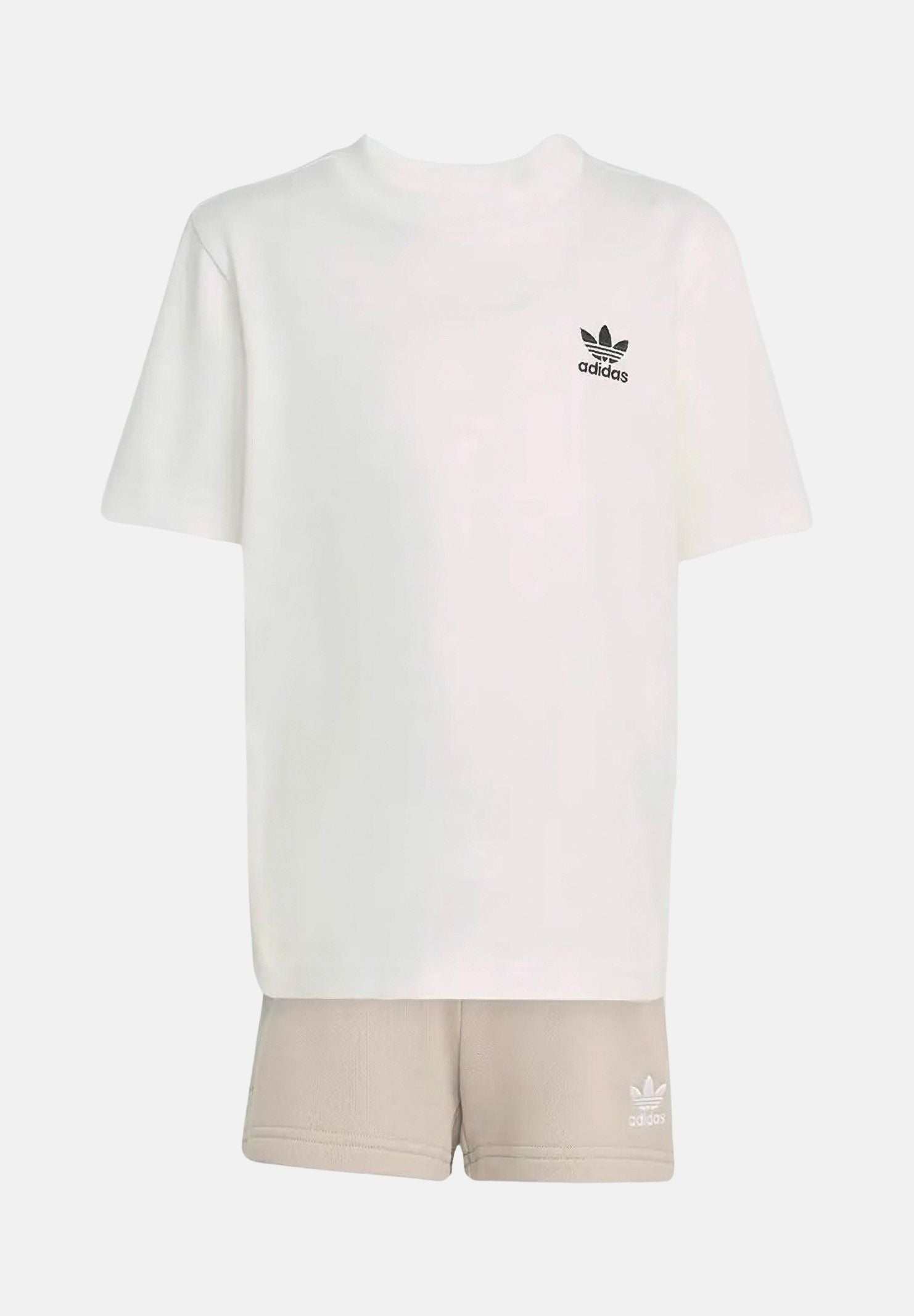 ADIDAS ORIGINALS Completo bianco e beige per bambino e bambina KE2342 . ADIDAS ORIGINALS 