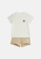 ADIDAS ORIGINALS Completino bianco e beige da neonato KE2357 . ADIDAS ORIGINALS 