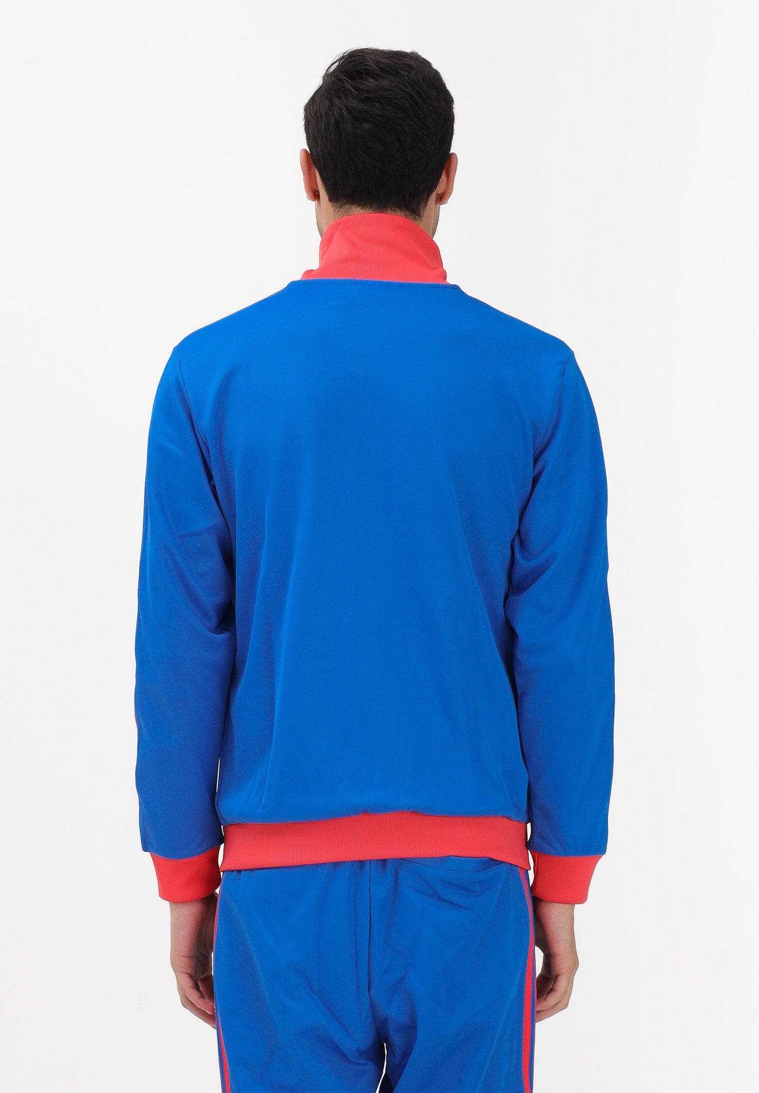 ADIDAS ORIGINALS Felpa con zip CLASSIC blu e rosso per uomo e donna KE2412 . ADIDAS ORIGINALS 