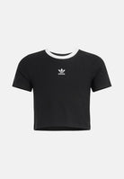 ADIDAS ORIGINALS T-shirt a manica corta Tight Mini Rib nera da bambina KE2496 . ADIDAS ORIGINALS 