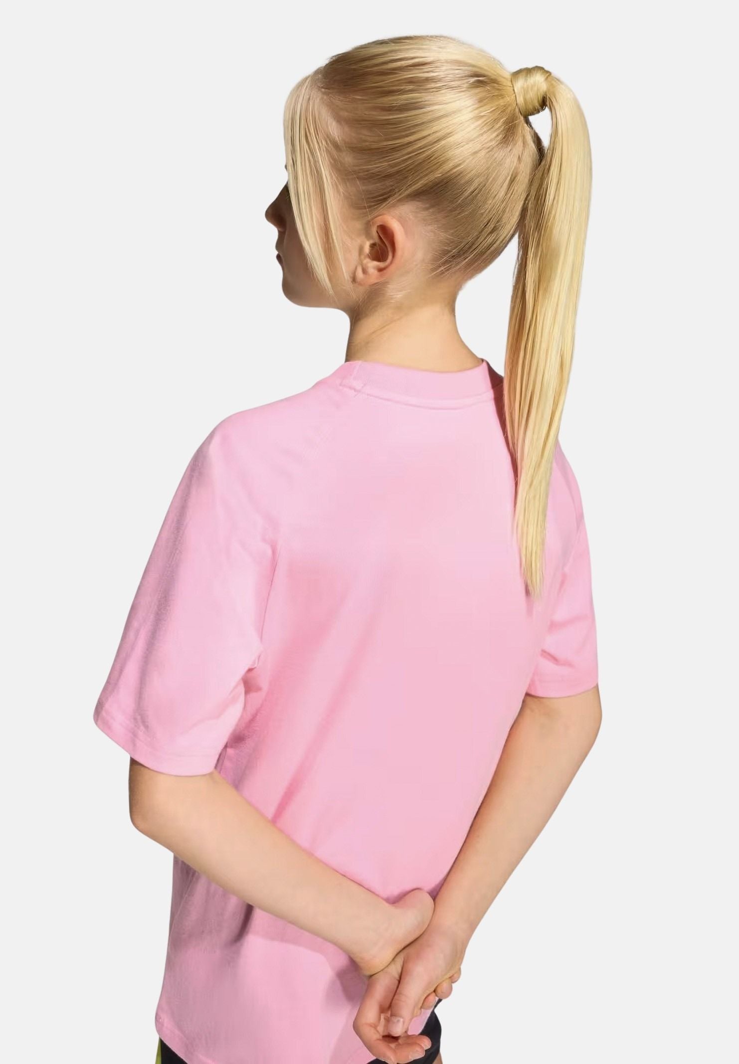 ADIDAS ORIGINALS T-shirt a manica corta Trefoil Loose rosa da bambina KE2873 . ADIDAS ORIGINALS 