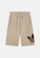 ADIDAS ORIGINALS Shorts sportivo TREFOIL beige per bambino e bambina KE2892 . ADIDAS ORIGINALS 