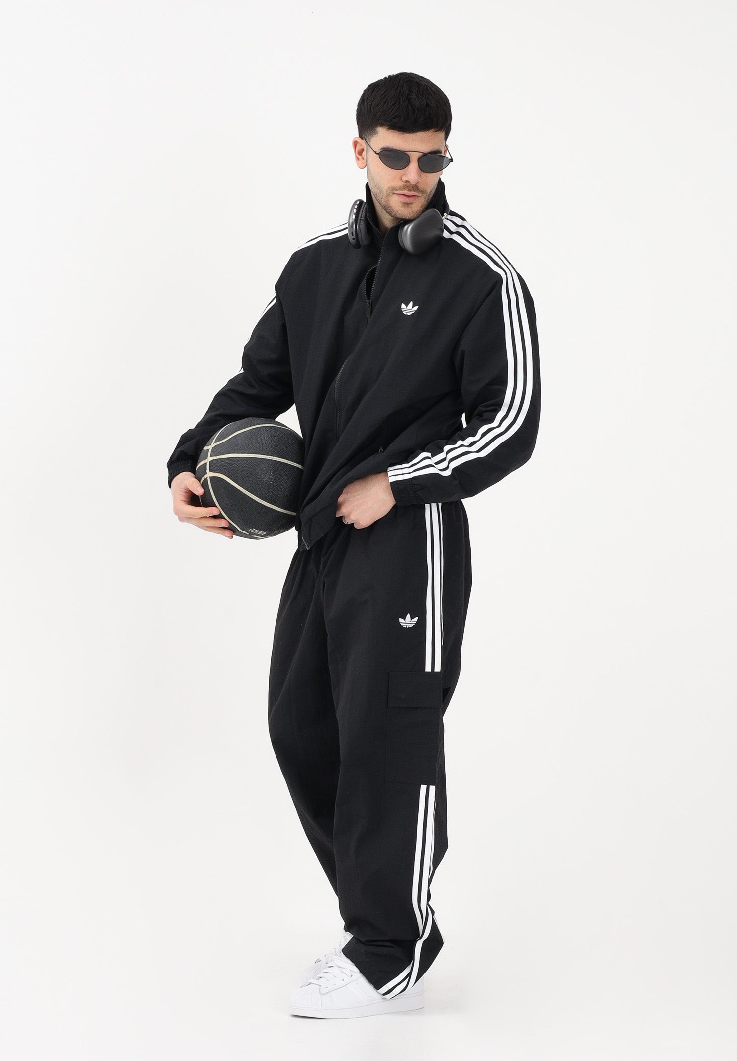 ADIDAS ORIGINALS Pantalone sportivo Cargo Adicolor Classics 3-Stripes nero da uomo KE2927 . ADIDAS ORIGINALS 