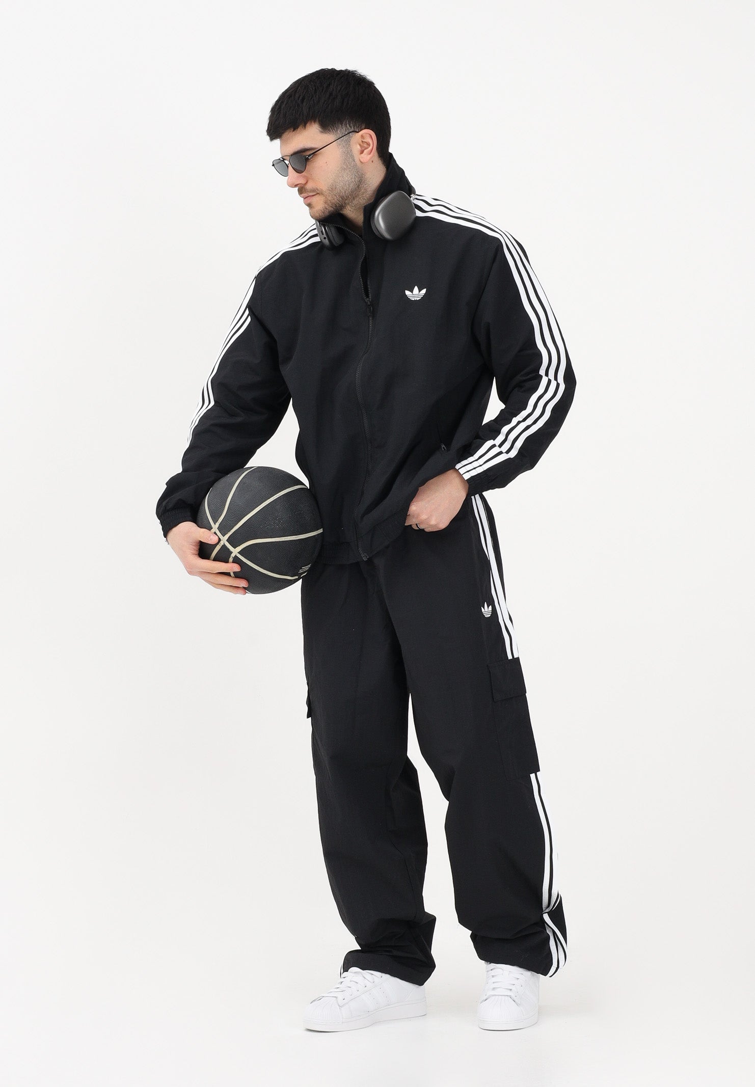 ADIDAS ORIGINALS Pantalone sportivo Cargo Adicolor Classics 3-Stripes nero da uomo KE2927 . ADIDAS ORIGINALS 