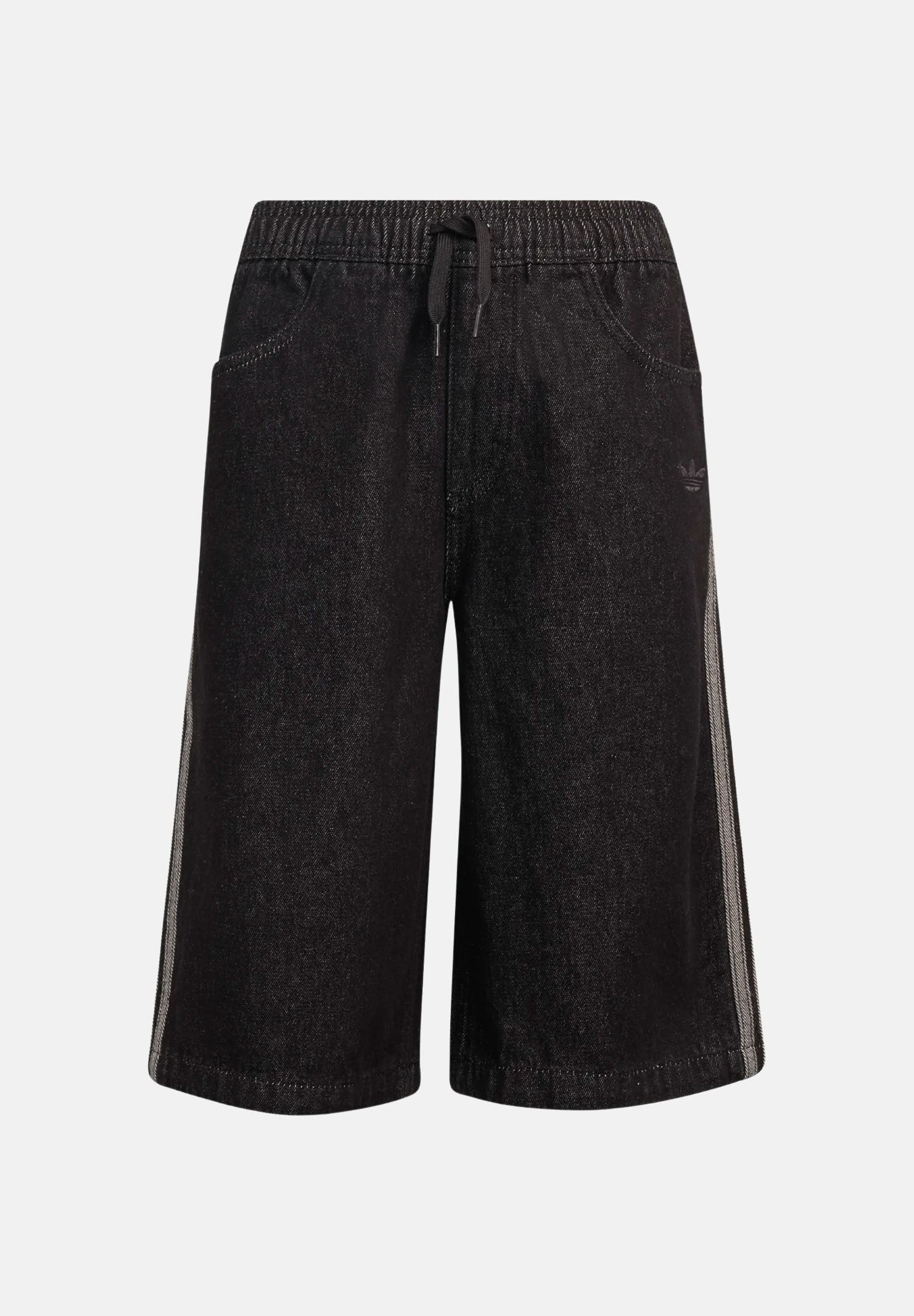 ADIDAS ORIGINALS Shorts in denim nero per bambino e bambina KE2972 . ADIDAS ORIGINALS 