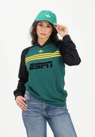 ADIDAS ORIGINALS Polo a manica lunga SPONSORED ARCHIVE  verde e nera per uomo e donna KE3315 . ADIDAS ORIGINALS 