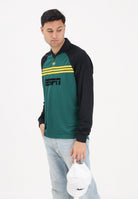 ADIDAS ORIGINALS Polo a manica lunga SPONSORED ARCHIVE  verde e nera per uomo e donna KE3315 . ADIDAS ORIGINALS 