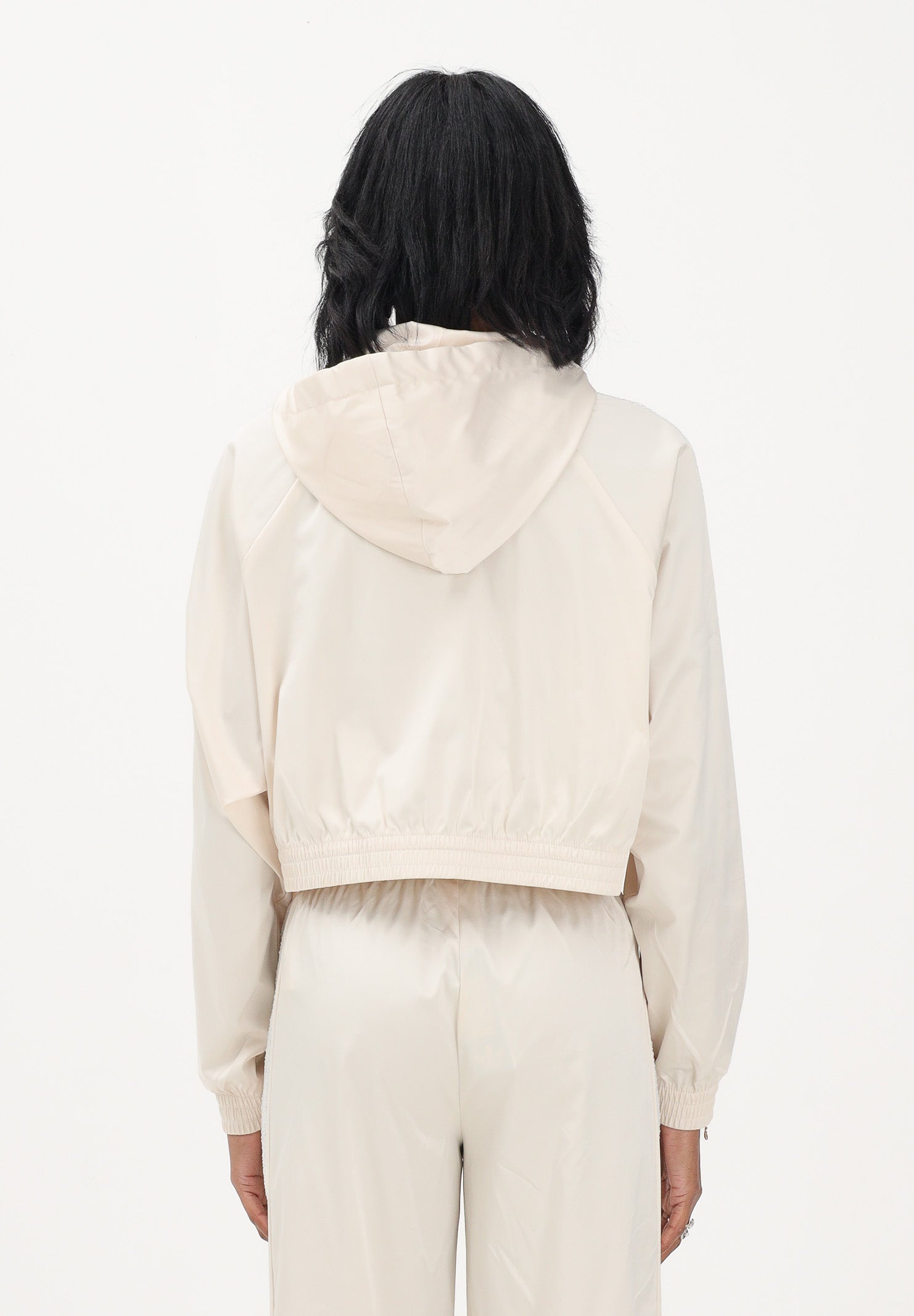 ADIDAS ORIGINALS Felpa con zip PEARL panna da donna KE3391 . ADIDAS ORIGINALS 