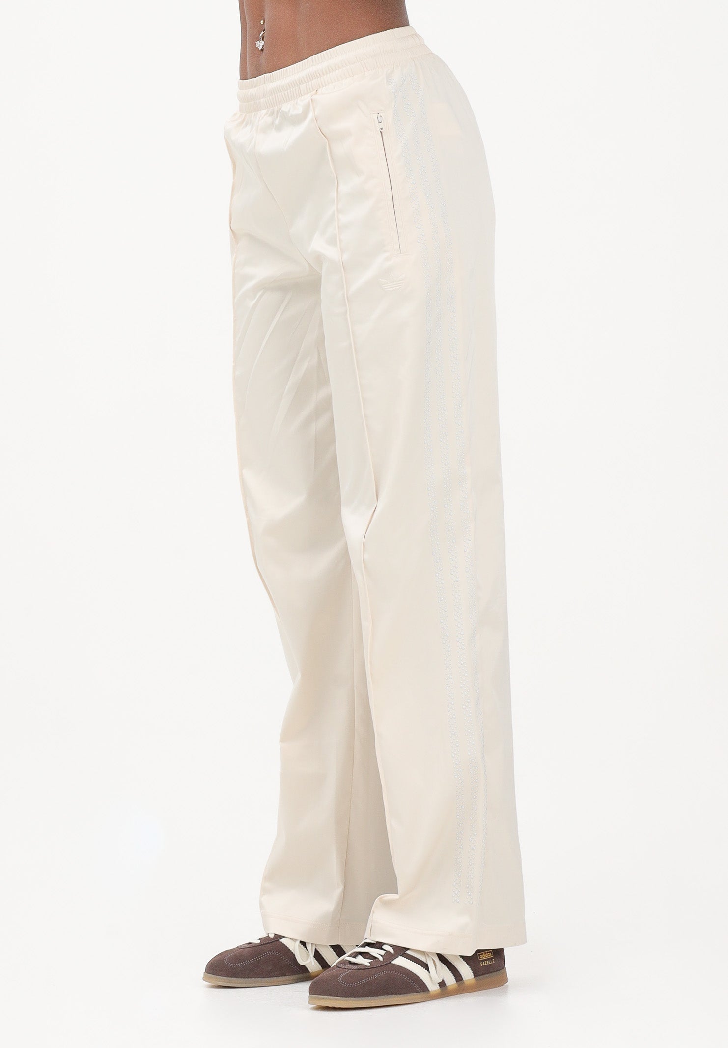 ADIDAS ORIGINALS Pantalone sportivo PEARL FIREBIRD LOOSE panna da donna KE3393 . ADIDAS ORIGINALS 