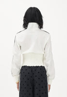 ADIDAS ORIGINALS Felpa con zip SMOCKED FIREBIRD bianca da donna KE3436 . ADIDAS ORIGINALS 