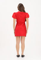 ADIDAS ORIGINALS Abito corto rosso da donna con maniche a palloncino KE3438 . ADIDAS ORIGINALS 