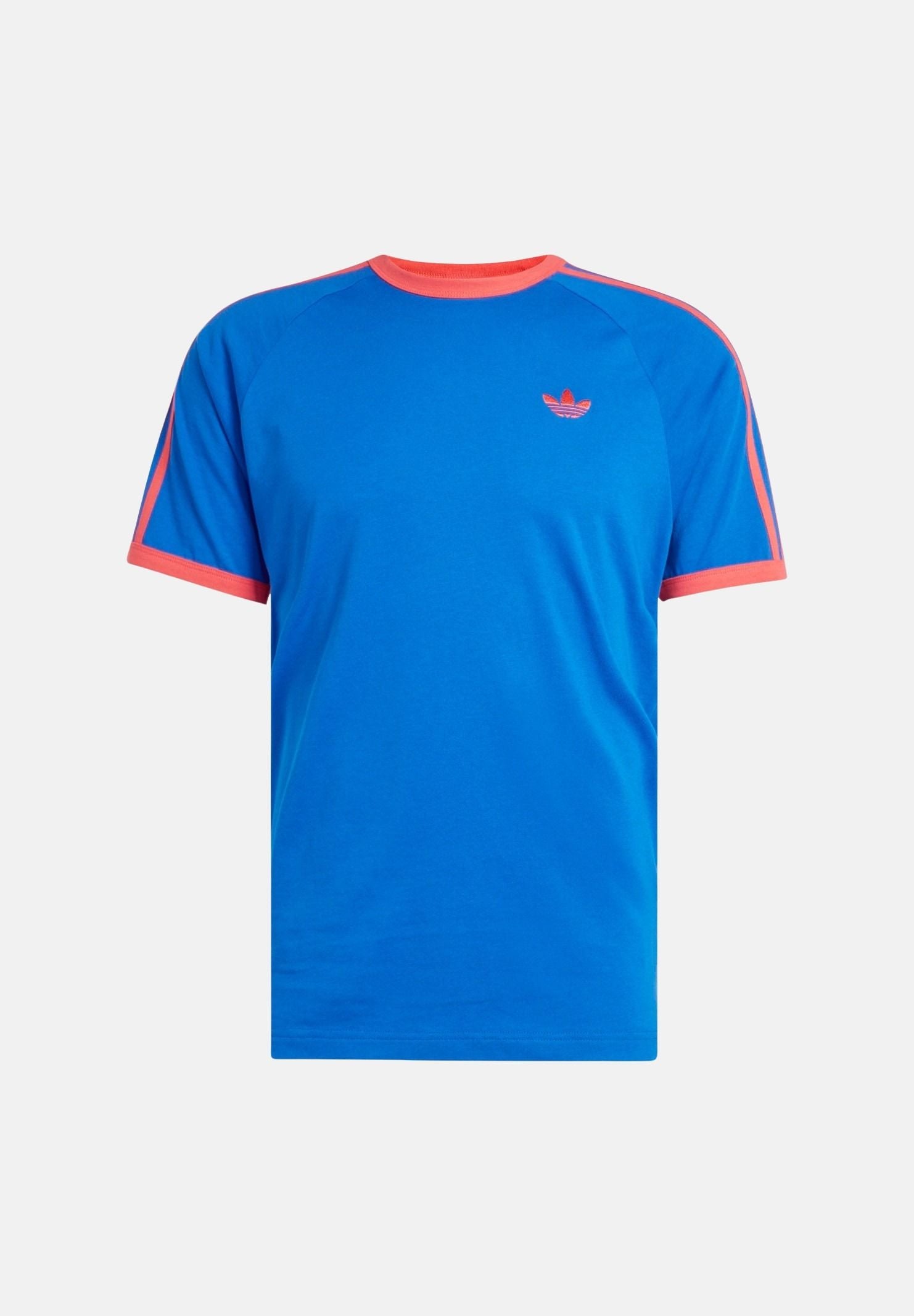 ADIDAS ORIGINALS T-shirt 3-Stripes Blue blu da uomo con righe a contrasto KE3531 . ADIDAS ORIGINALS 