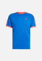 ADIDAS ORIGINALS T-shirt 3-Stripes Blue blu da uomo con righe a contrasto KE3531 . ADIDAS ORIGINALS 