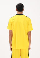 ADIDAS ORIGINALS Polo a manica corta Archive Collar Engineered Jersey gialla da uomo KE3581 . ADIDAS ORIGINALS 