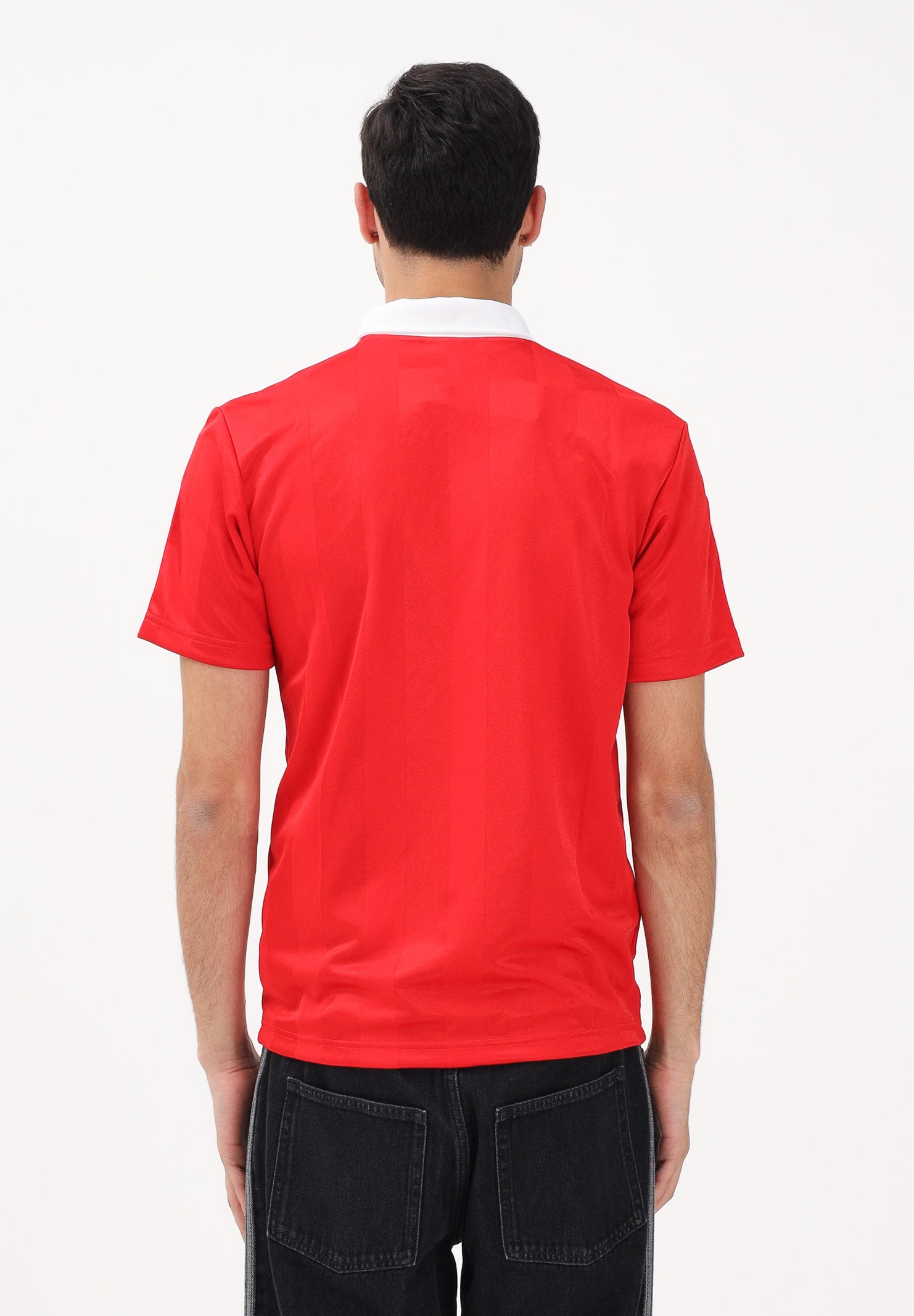 ADIDAS ORIGINALS Polo a manica corta ARCHIVE COLLAR ENGINEERED rossa da uomo KE3583 . ADIDAS ORIGINALS 
