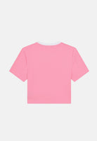 ADIDAS ORIGINALS T-shirt a manica corta Tight Mini Rib rosa da bambina KE4914 . ADIDAS ORIGINALS 
