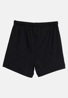 ADIDAS ORIGINALS Completino Wide Rib con T-shirt e short a coste larghe bianco nero da neonato KE4984 . ADIDAS ORIGINALS 