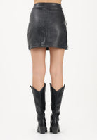 ADIDAS ORIGINALS Gonna corta PLEATHER nera da donna KE5034 . ADIDAS ORIGINALS 