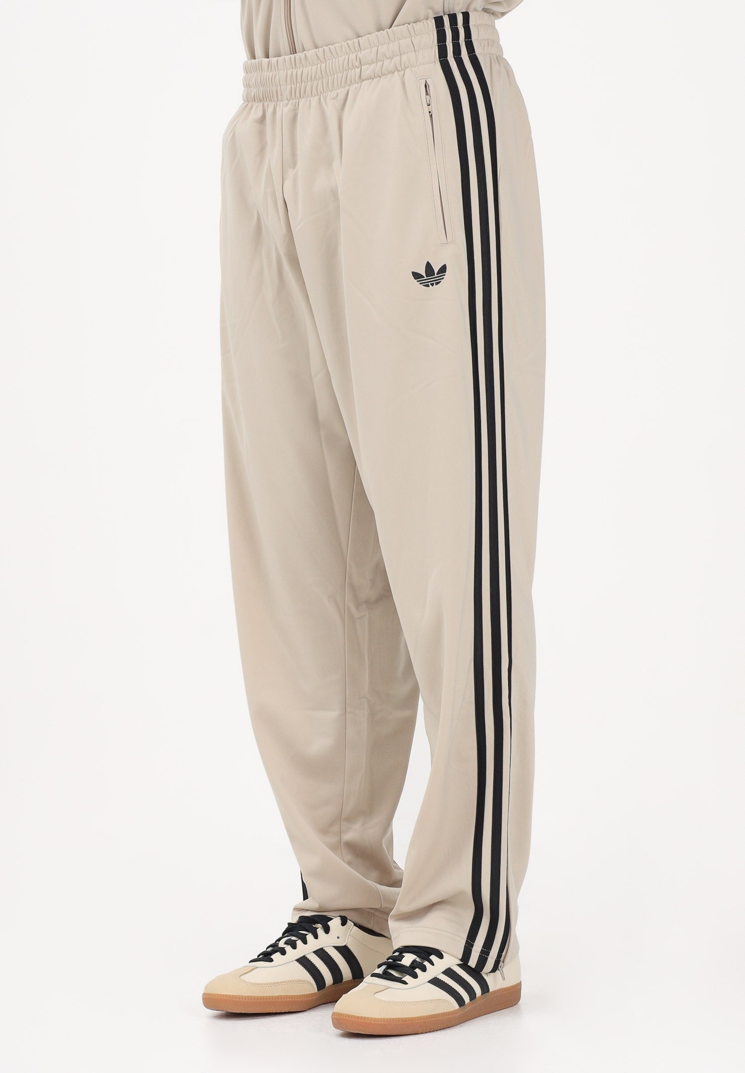 ADIDAS ORIGINALS Pantalone sportivo Firebird beige e nero da uomo KE6679 . ADIDAS ORIGINALS 
